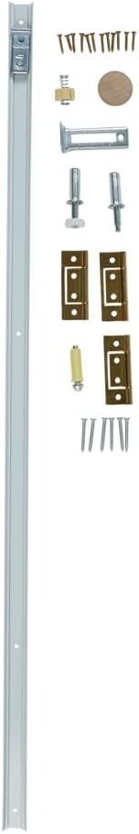 National Hardware N343-715 White Steel Folding Door Hardware Set 36 in.