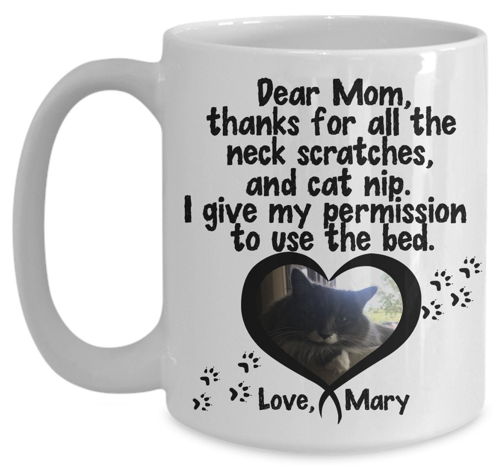 Personalized Cat Mug Cat Lover Gift Men Crazy Cat Lady Pet Coffee Mug Photo Mug