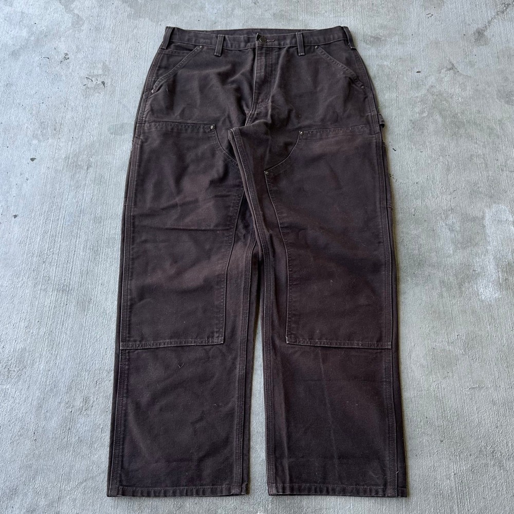 Vintage Y2K brown Carhartt double knee carpenter work pants