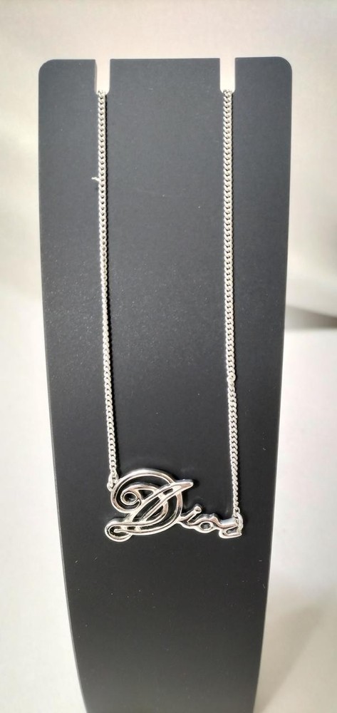 Dior Logo Y0619 Necklace in Silver Tone