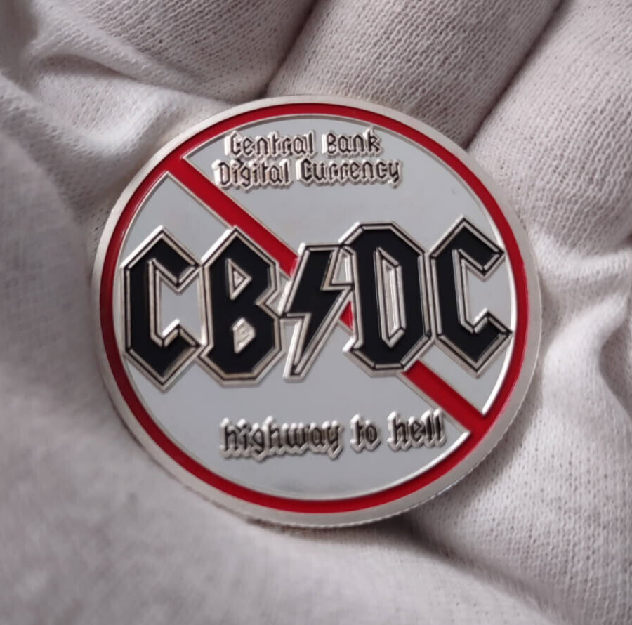 1 Oz .999 Fine Silver Round Enameled Central Bank Digital Currency CBDC-image