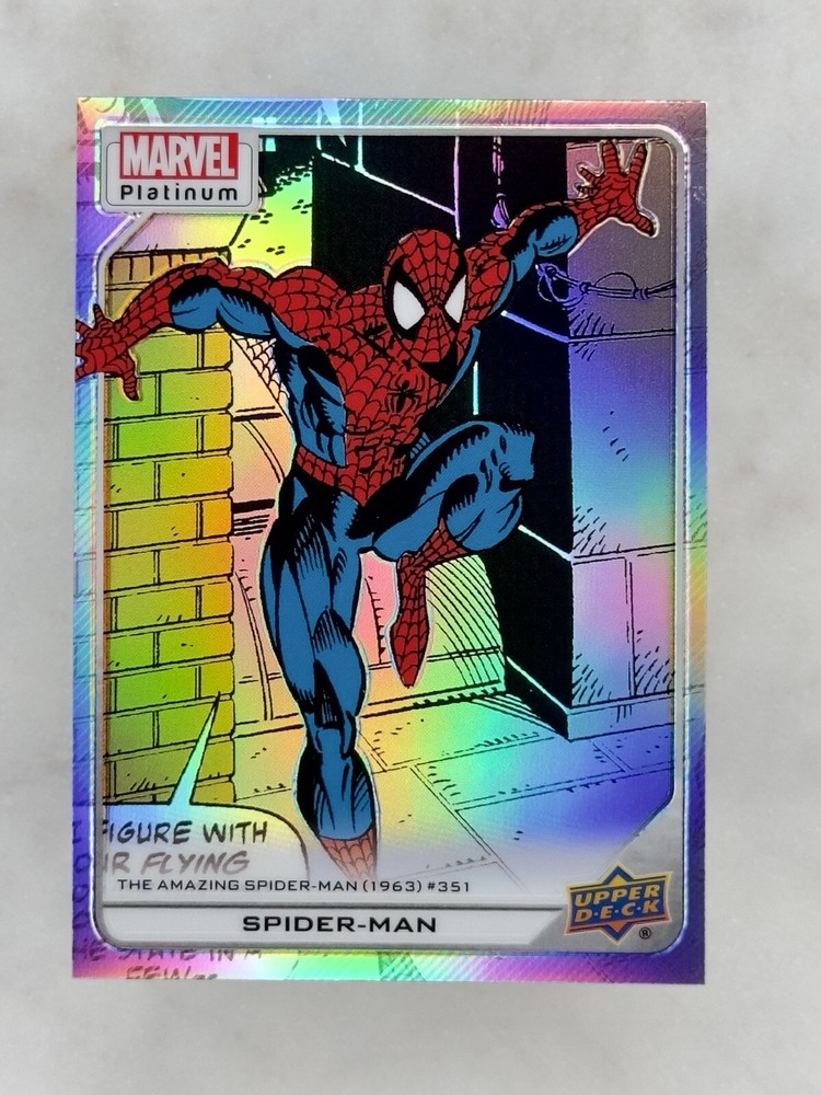 2023 Upper Deck Marvel Platinum High Series Spider-Man #153 Rainbow Parallel