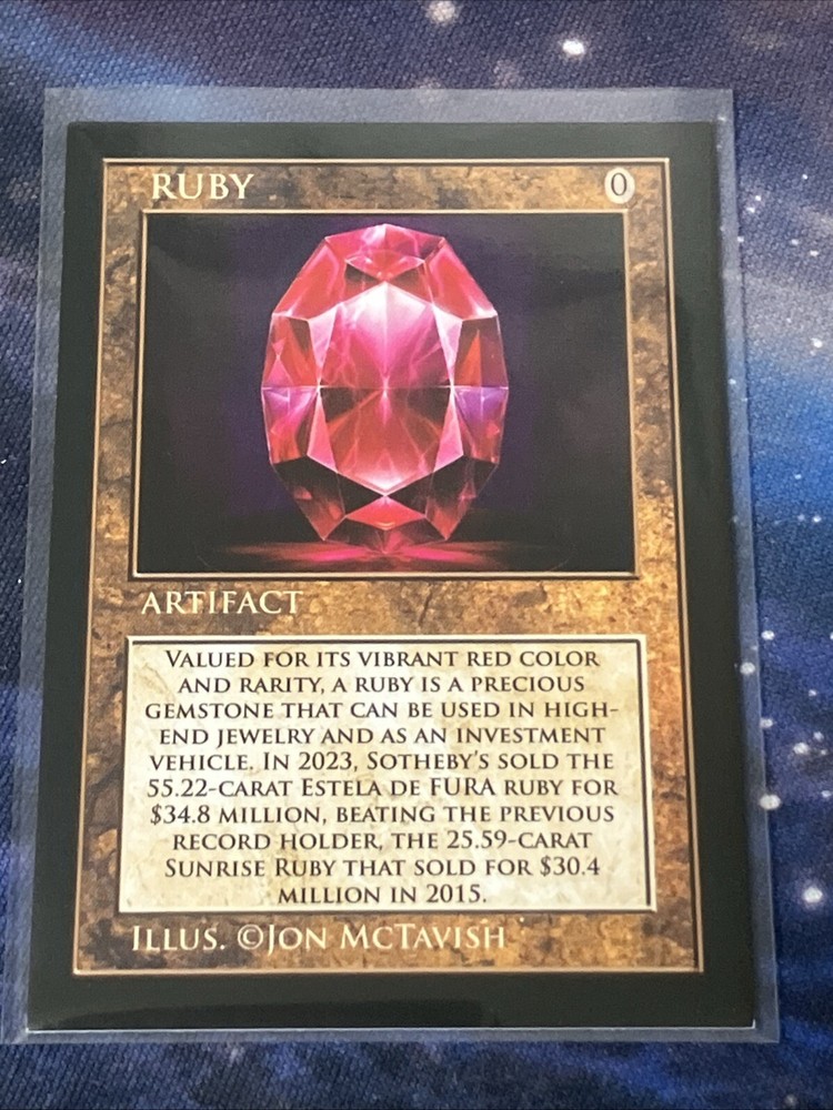 Cardsmiths Currency Series 4 Ruby Artifact Card SP Insert #8-SP Cryptocurrency-image