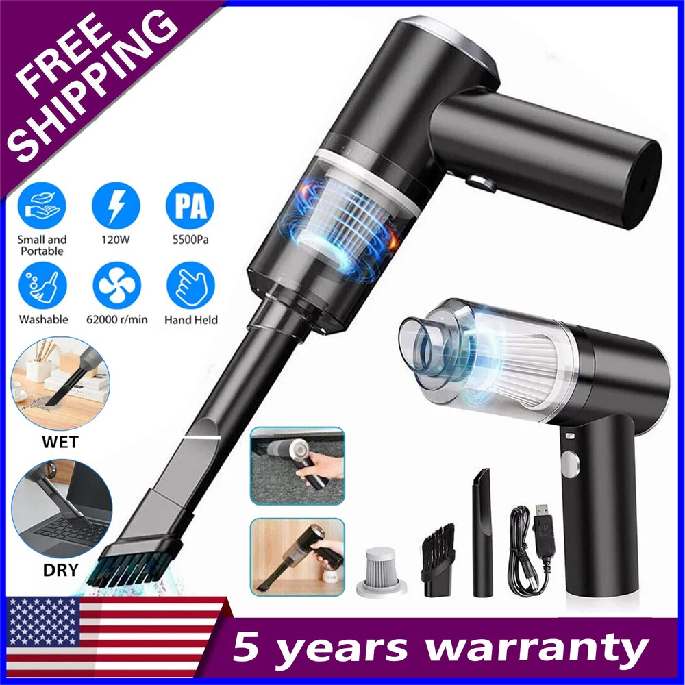 120W Cordless Handheld Vacuum Cleaner Small Mini Portable Car Auto Home Wireless