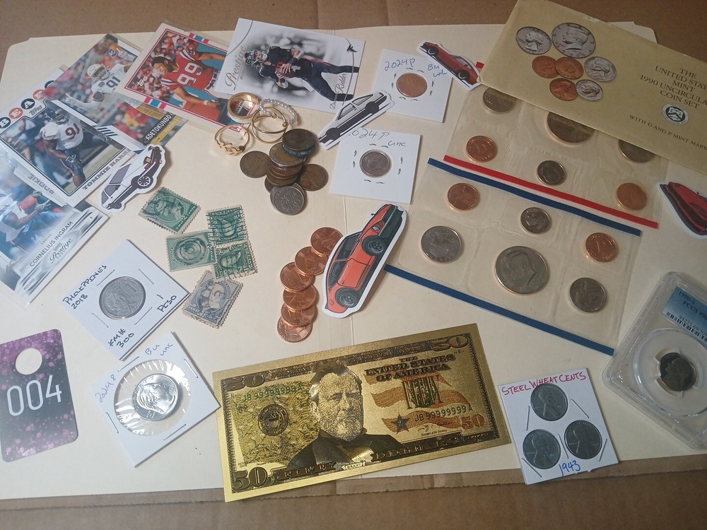 Collectible Junk Drawer Coin Lot 1990pcgs 5c 69pr 1990p&d Mint Set 1943 3 Steel