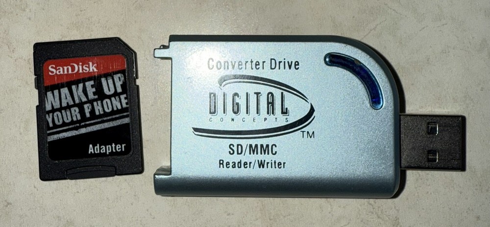 Digital Concepts Converter Drive Reader/Writer Memory Disc SD/MMC CD-35 Tested