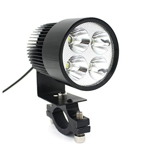 20W 12V-85V LED Motorcycle E-bike Headlight Lamp Black Car Accessory