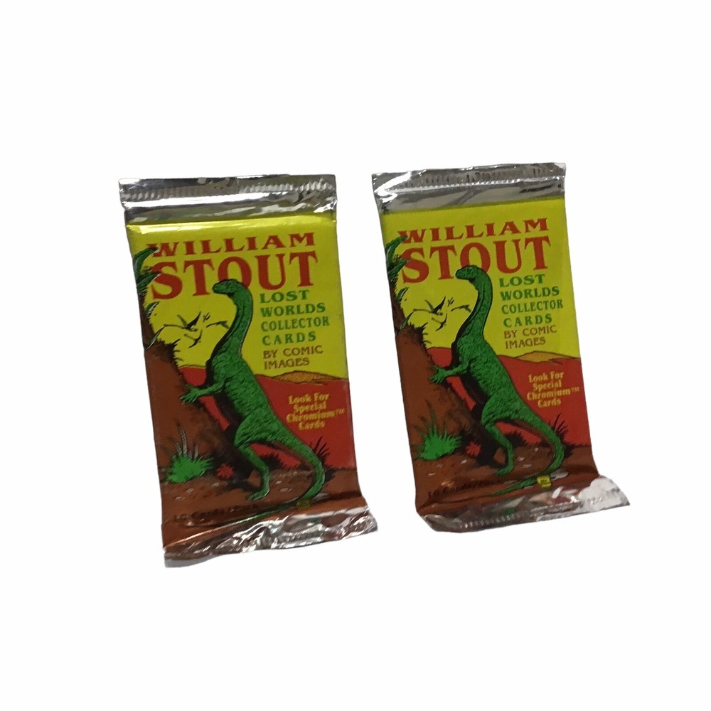 1993 William Stout Lost Worlds Fantasy Art Trading Card Pack Set of 2