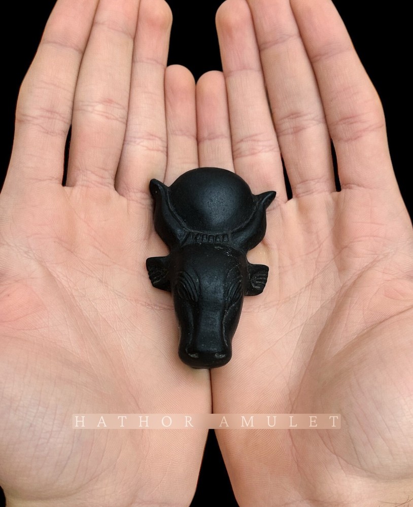 Handmade Goddess Hathor Pendant  , Luck amulet used for protection