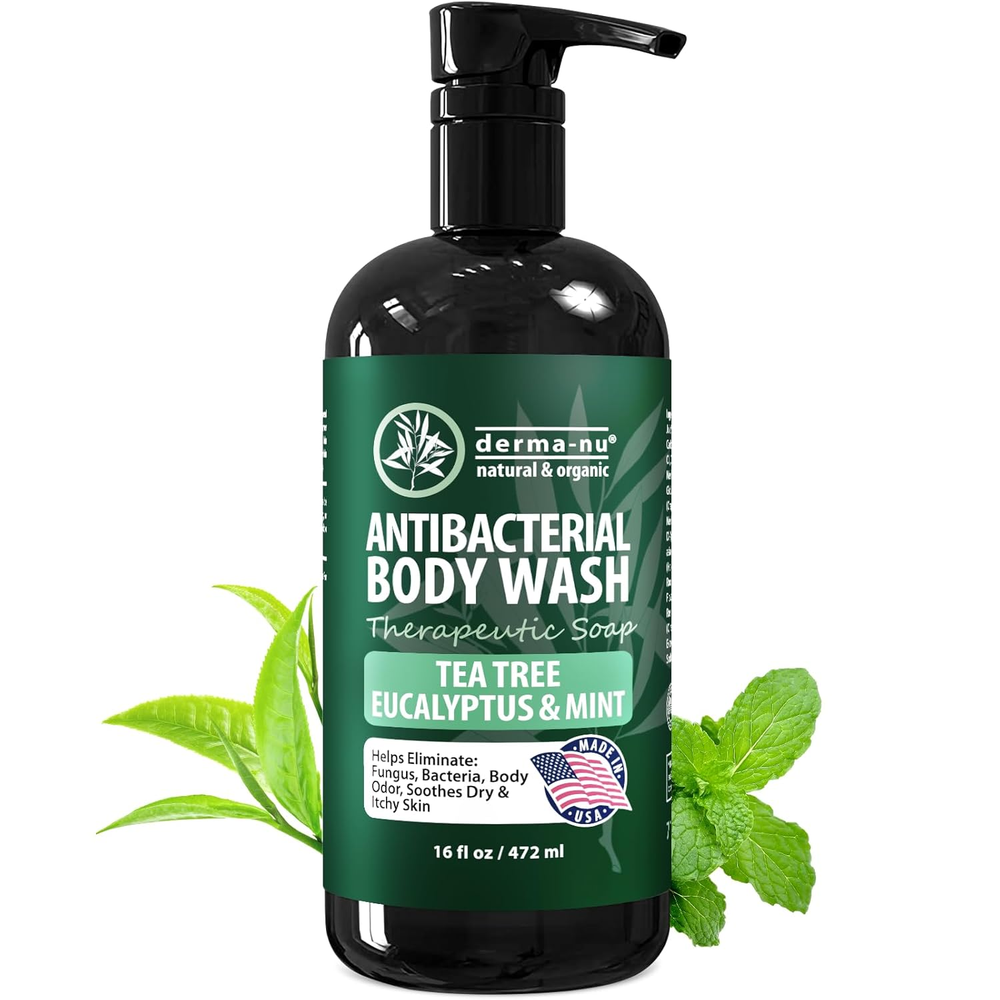 Natural Antifungal Antibacterial Soap & Body Wash with Tea Tree Oil