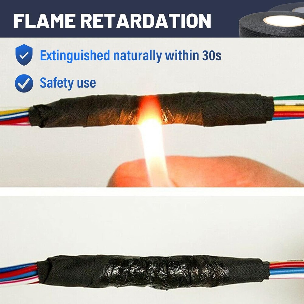 High Temp Self-Adhesive Wiring Harness Tape for Cable Loom Protection