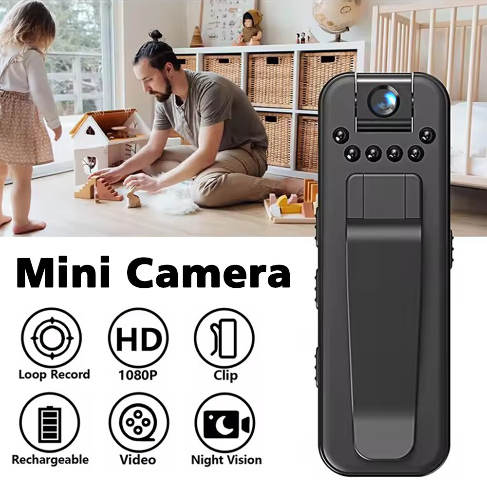 Portable Police Body Camera Pocket Video Audio Recorder Night Vision Cam 1080P