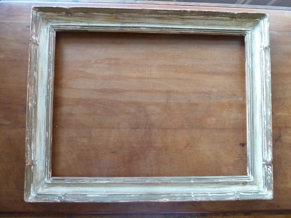 Vintage Newcomb-Macklin carved wood frame.Opening 12 X 16