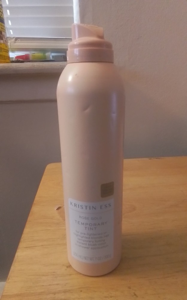 Kristin Ess Rose Gold Blonde Hair Temporary Tint 7 Oz No Cap