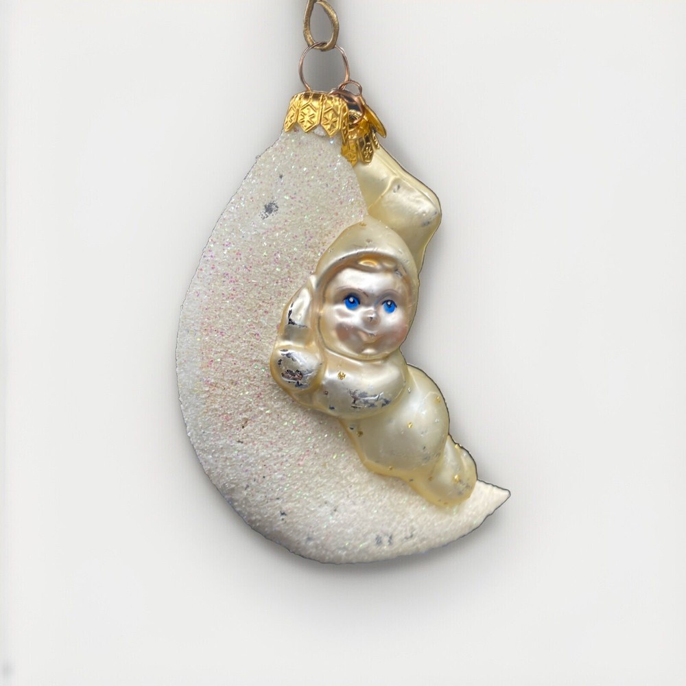 Dept 56 Snowbabies Vintage Blown Glass Night Before Christmas Ornament