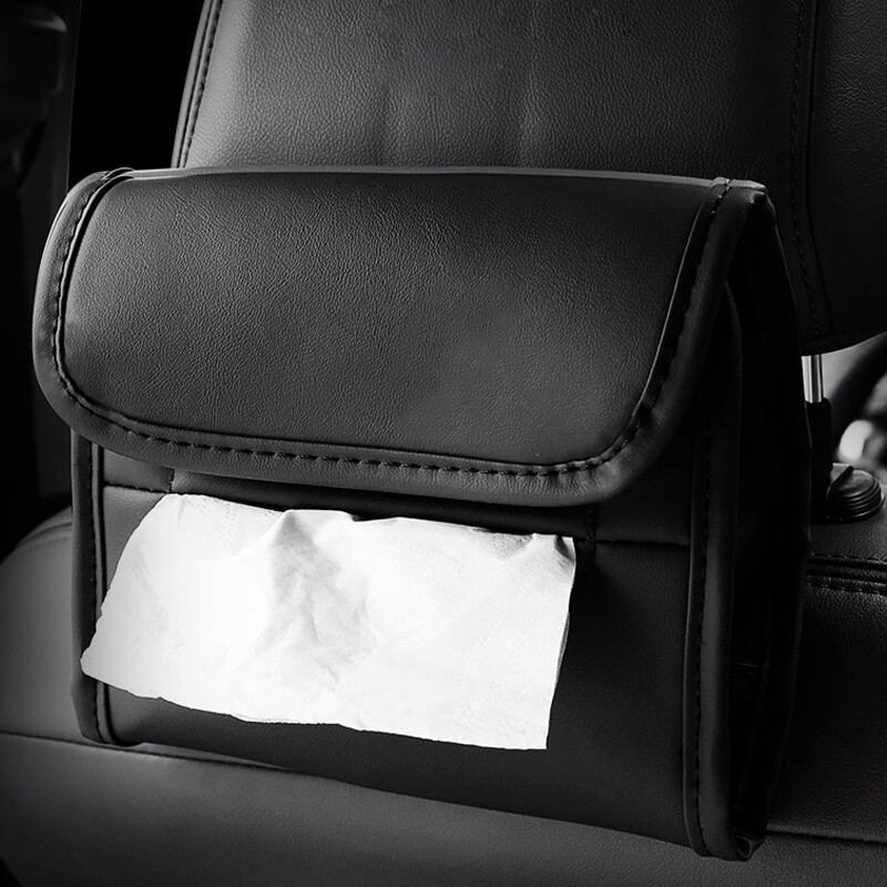 Car Auto Storage Box/Coin Bag Organizer Pocket Hanging Holder Seat PU Back TidUe