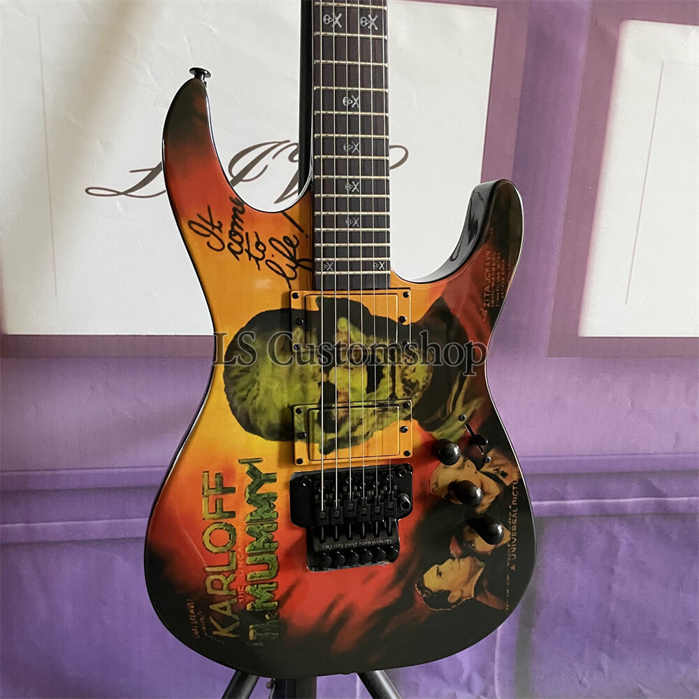 Custom Shop Kirk Hammett Signature KH-2 Karloff The Mummy Rare Electric Guitar
