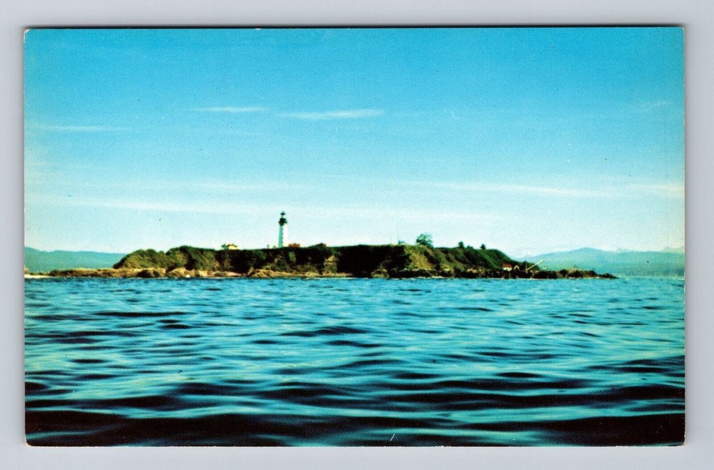 Destruction Island WA-Washington, Light House, Panoramic Water Vintage Postcard