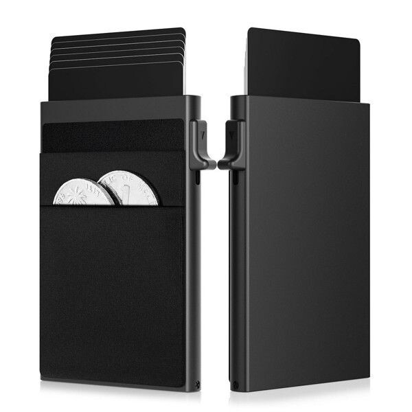 Slim RFID Blocking Credit Card Holder Wallet for Men with Cash Pocket  -image