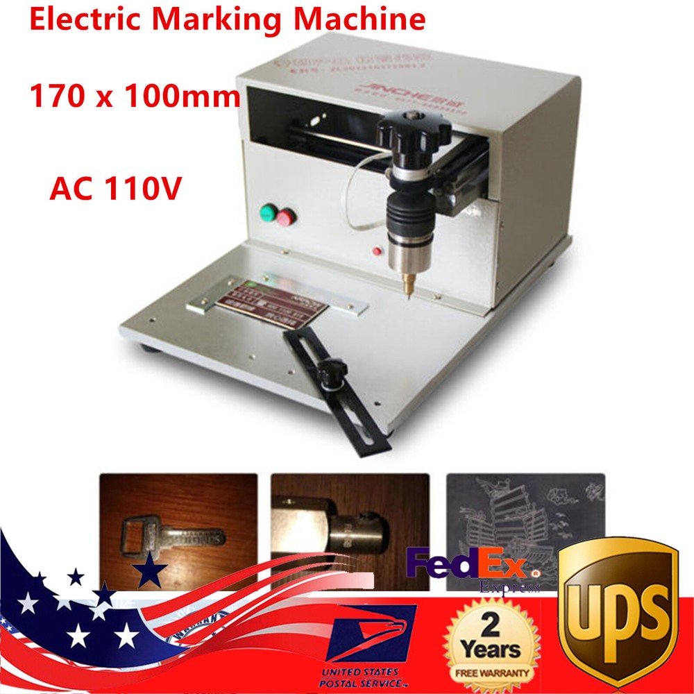 Electric Marking Machine Desktop Dot Peen Nameplate Tags Label Marking Engraver