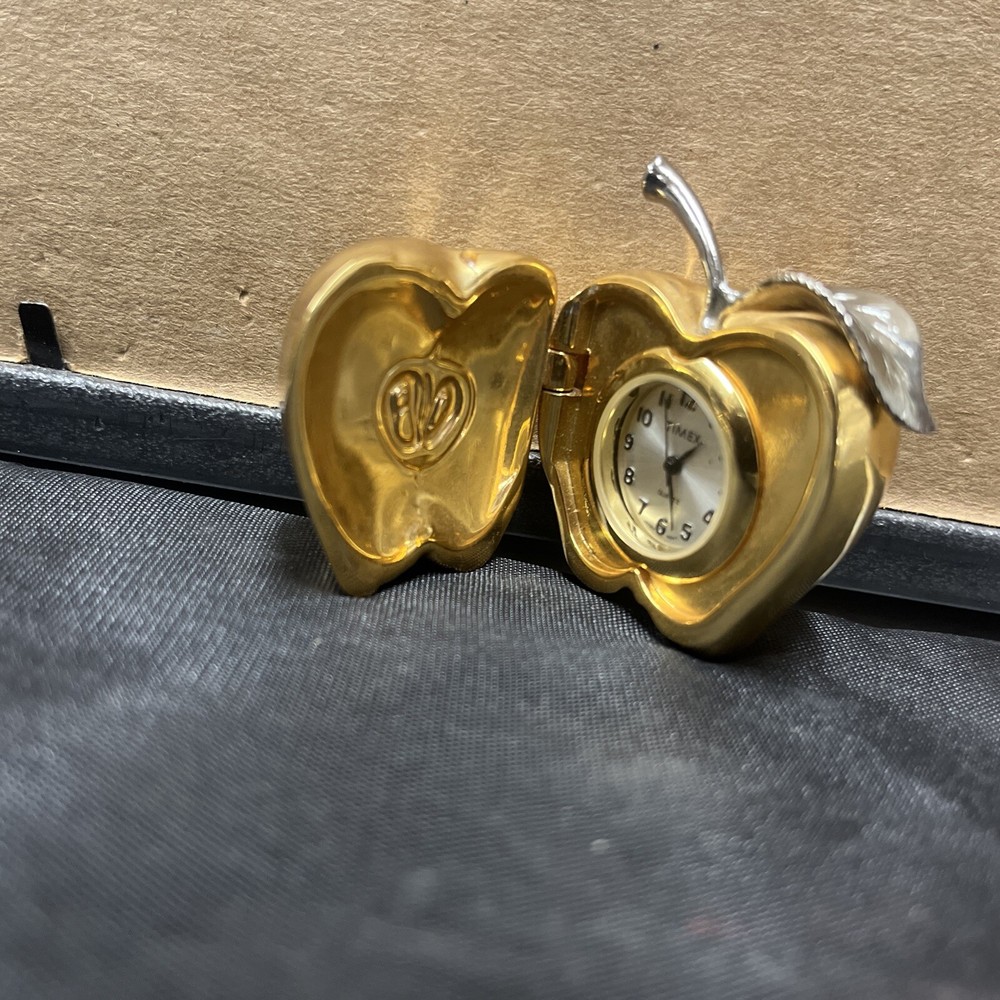 Timex Golden Apple Mini Clock with Japan Movement and China Case