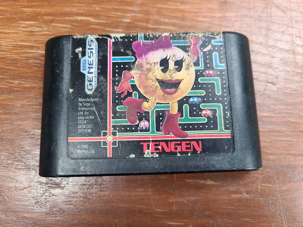 Ms. Pac-Man (Sega Genesis, 1991) Cartridge Only Tested + Working