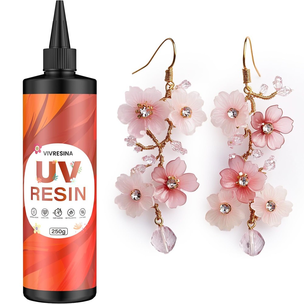 UV Resin 250g Crystal Clear Fast Cure No Yellow Low Odor