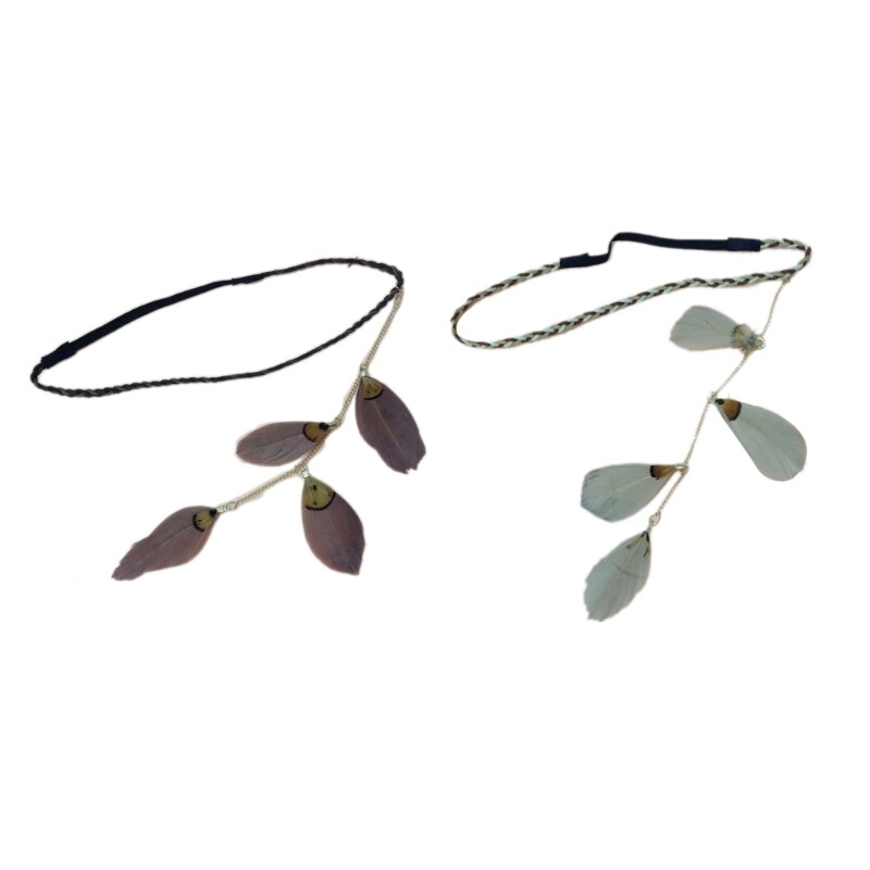 Bohemia Headband with Tassel Decors Women Hair Hoop Wedding Tiaras