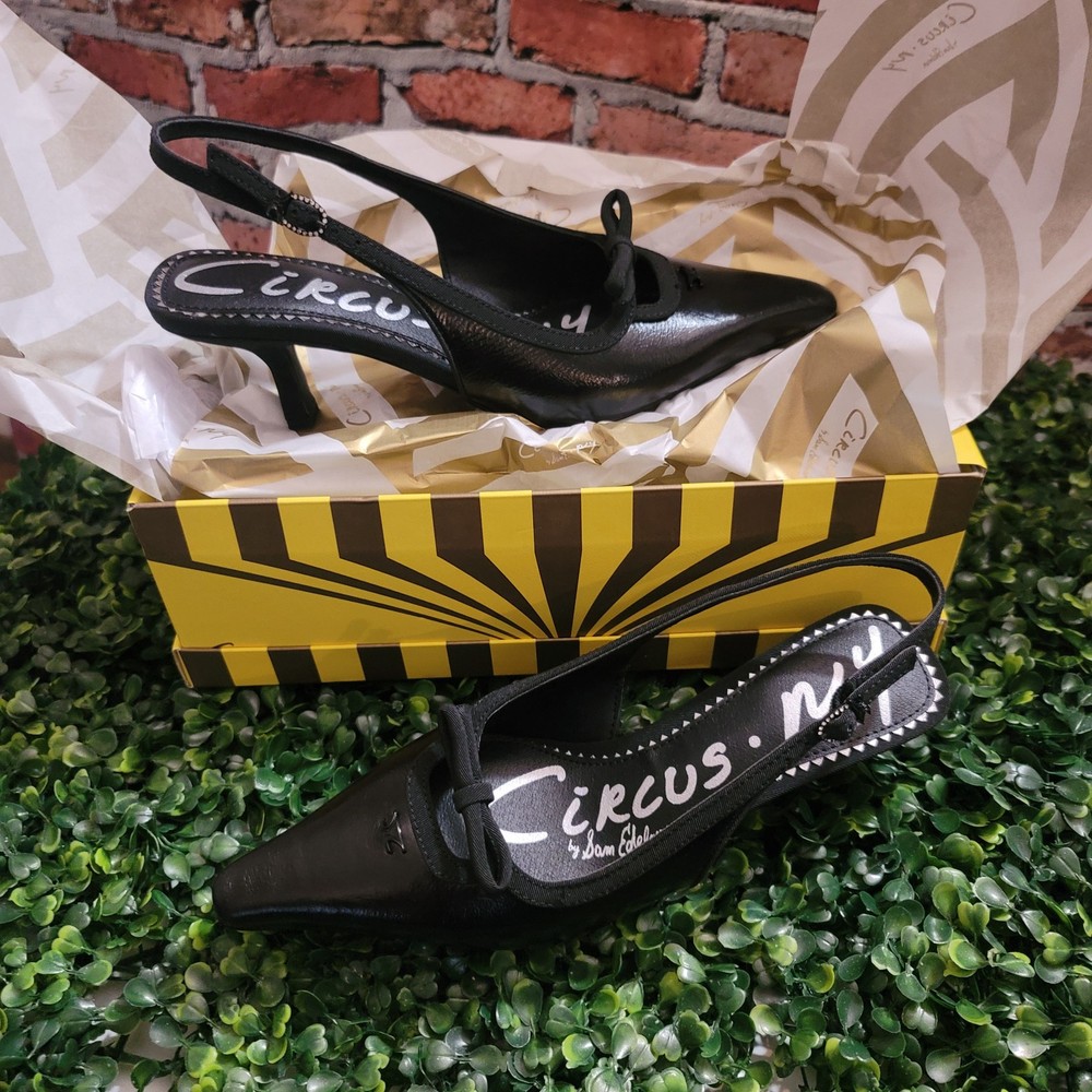 Circus by Sam Edelman Cassidy Slingback Heel – Women’s Size 6.5, Black Crinkle