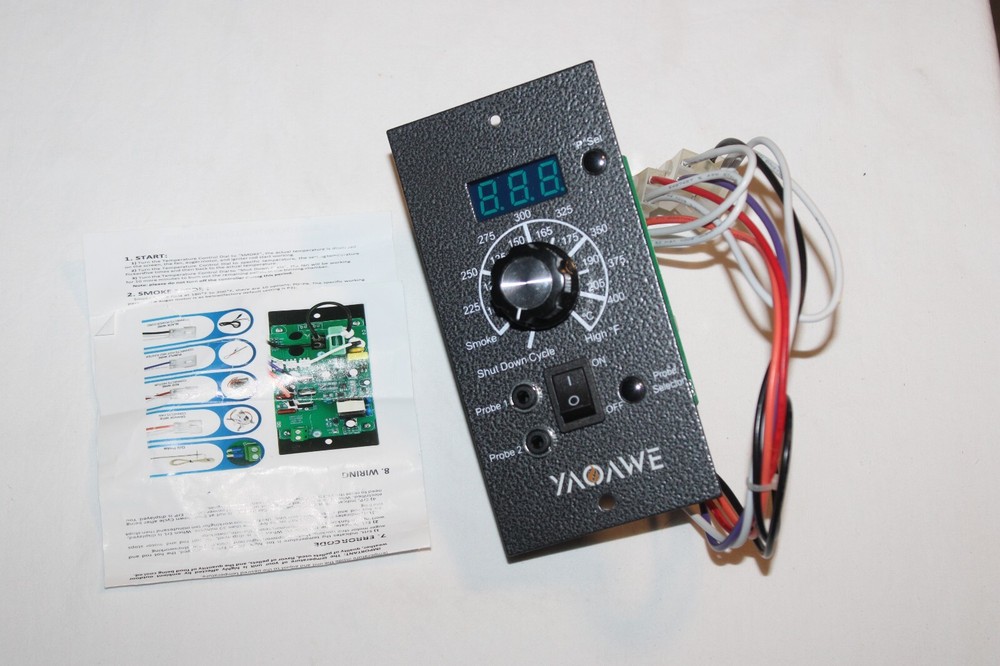 YAOAWE Digital Thermostat Controller Kit for Traeger Wood Pellet Grills