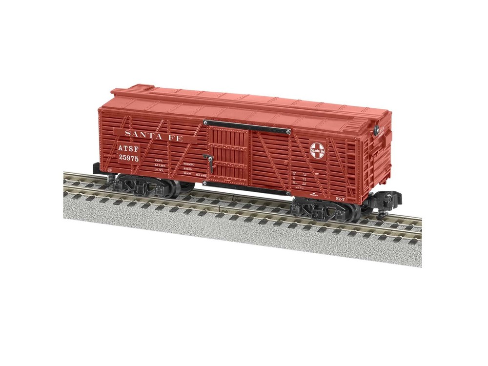 LIONEL AMERICAN FLYER SANTA FE STOCK CAR S GAUGE PRR FREIGHT MODEL 25975 NEW