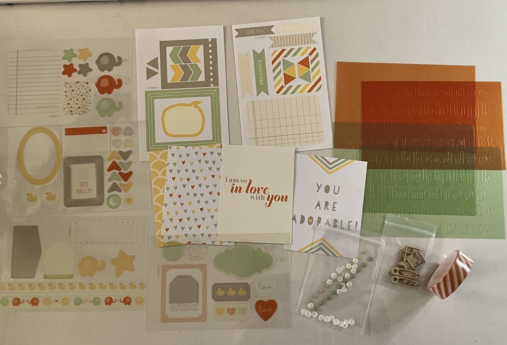 Project Life Stampin Up LITTLE MOMENTS Accessory Kit Scrapbooking Paper