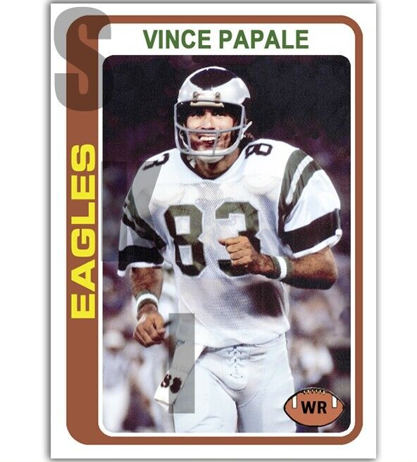 1978 STCC #534 Vince Papale Philadelphia Eagles Invincible Custom Mark Wahlberg Jersey-image