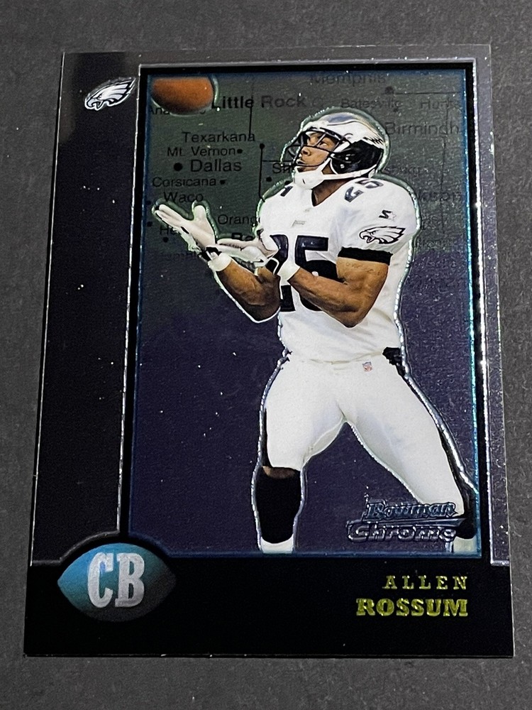 1998 Bowman Chrome Allen Rossum Interstate Rookie Insert Card - Eagles