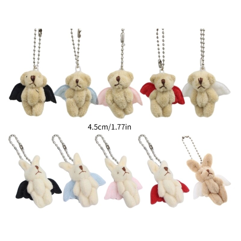 Handbag Accessories Bear Shaped Plush Bag Jewelry for Teens Girl