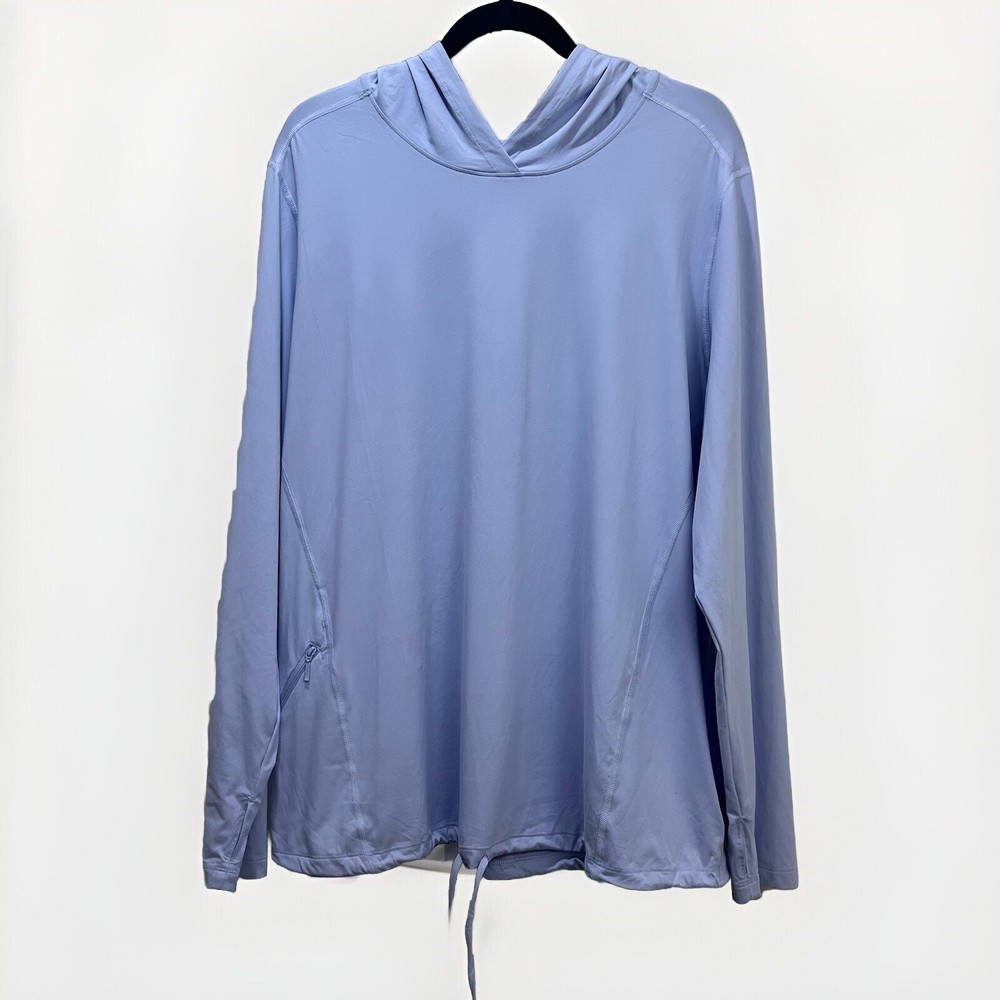 Mountain Hardwear Pullover Base Layer Jacket Hooded  Womens 1X Purple Hiking