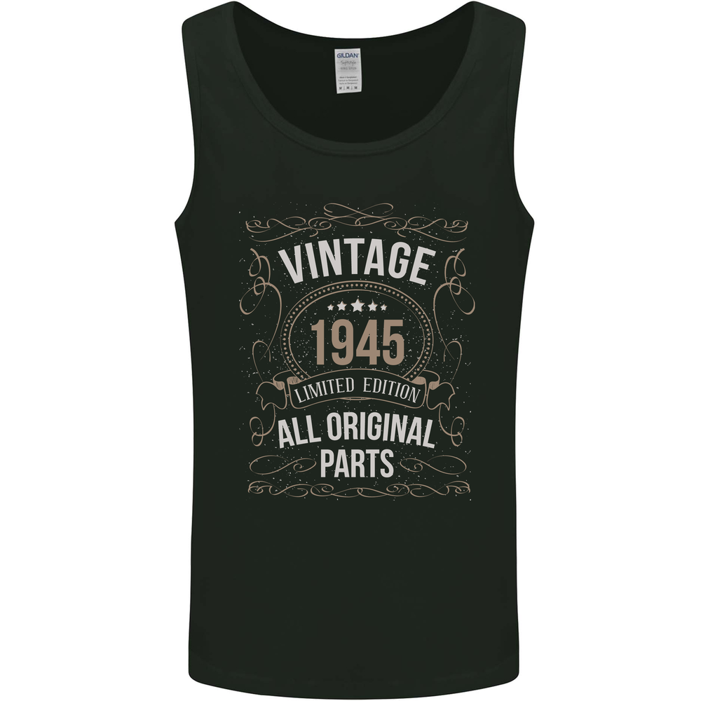 80th Birthday Limited Edition 1945 Mens Vest Tank Top