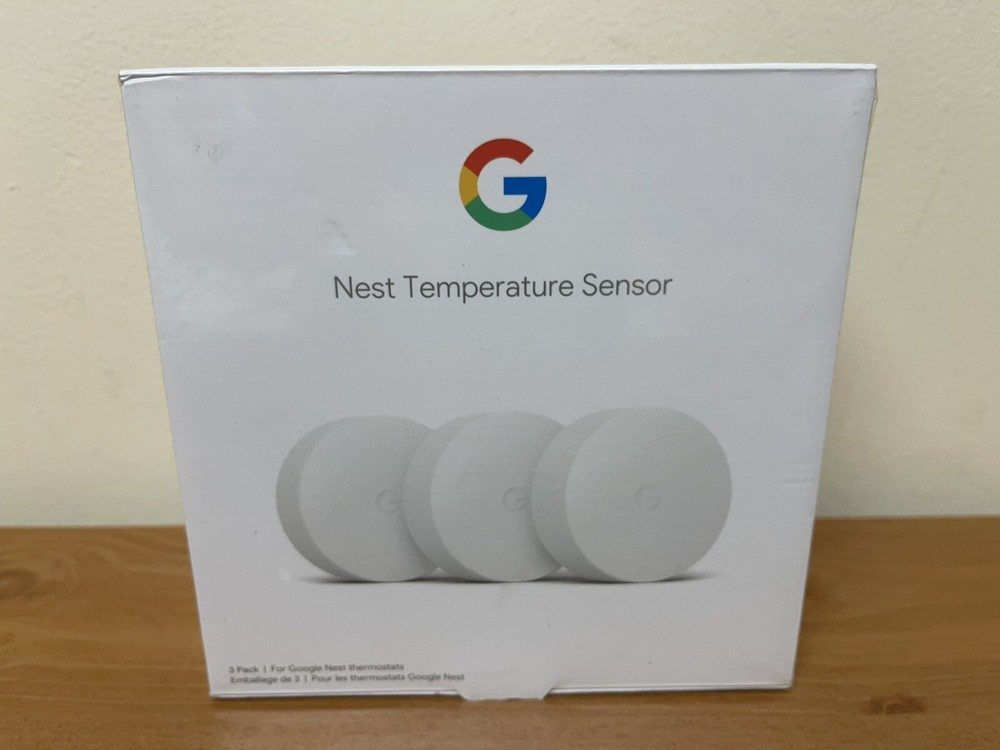 Google Nest Temperature Sensor Smart Home Thermostat Sensor (3 Pack) NEW Sealed