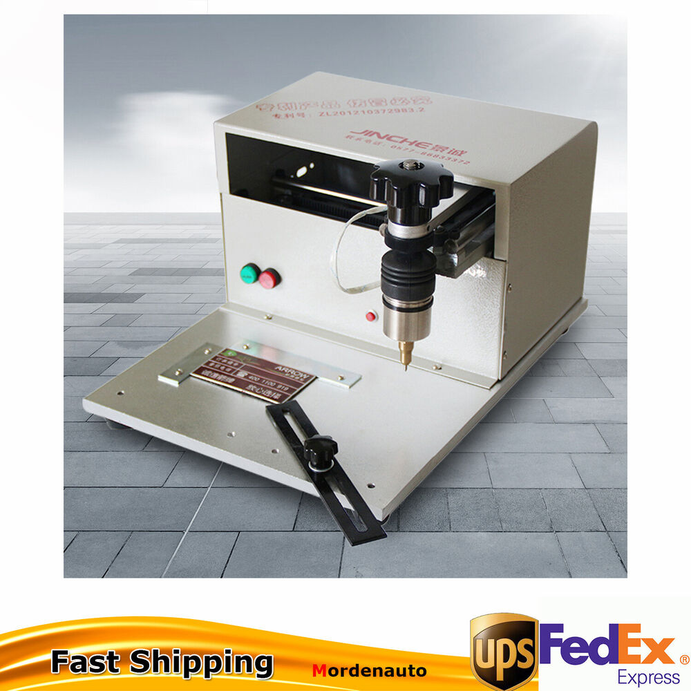 110V USB Desktop Metal Nameplate Engraver for Electric Marking Tags  