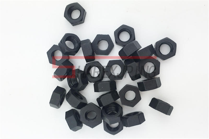 20-50pcs m2 m2.5 m3 m4 m5 m6 m8 Black Nylon Hex Nut