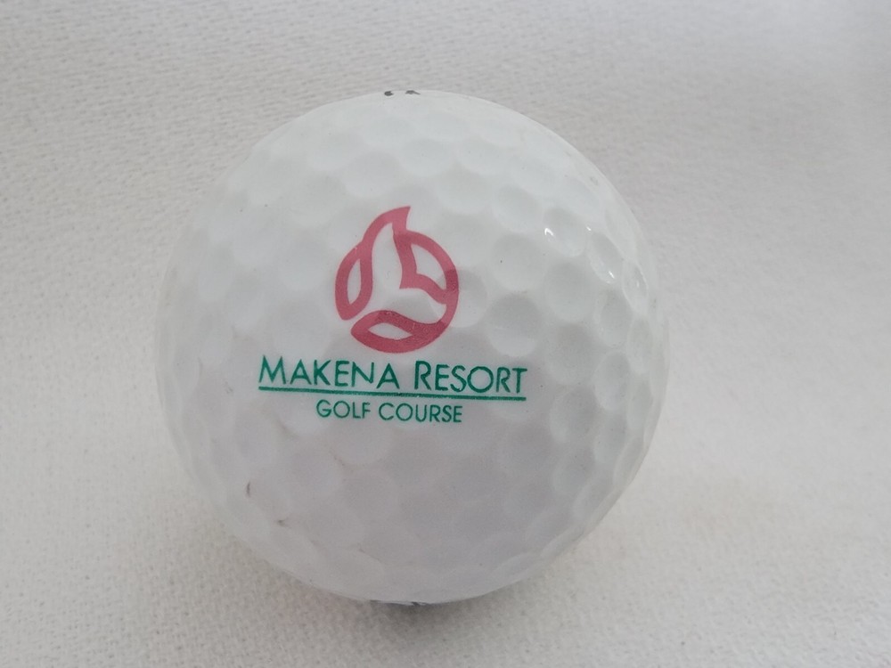 Makena Resort Golf Course Maui Hawaii Logo Golf Ball