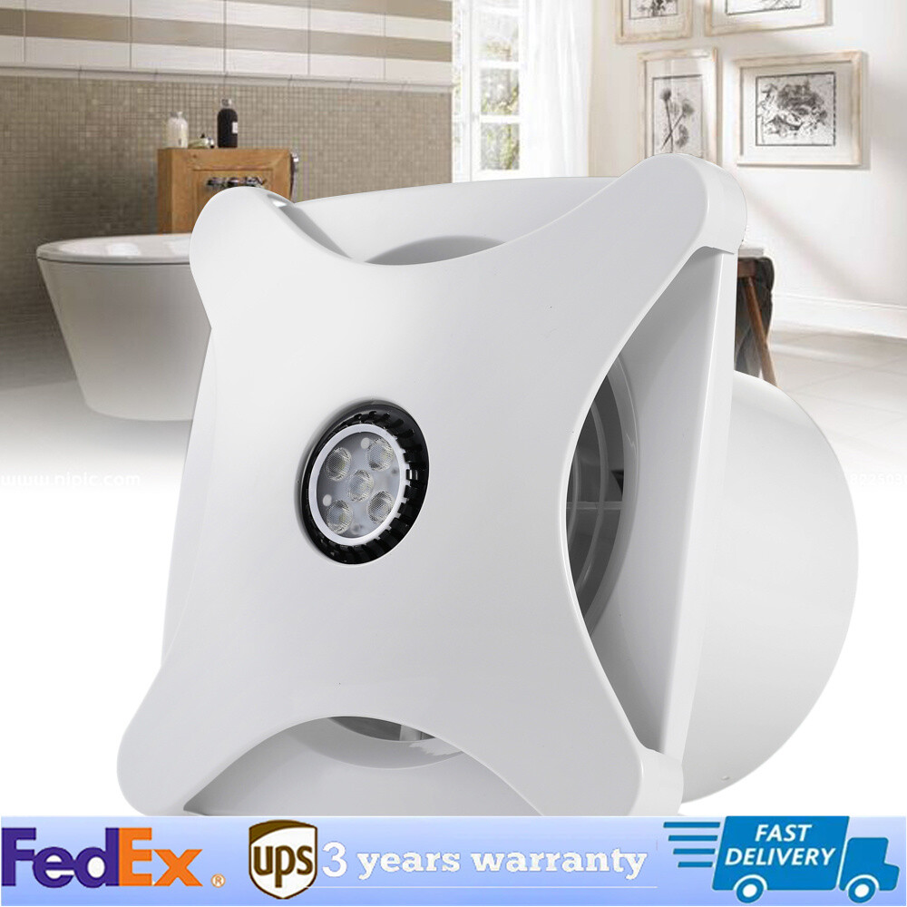 28W Bathroom Exhaust Fan with LED Light for Ventilation