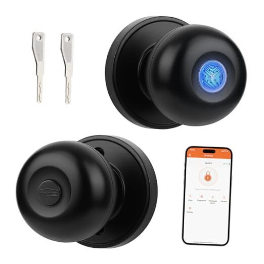 Smart Fingerprint Door Knob - Keyless Biometric Entry with Smart Lock Tech