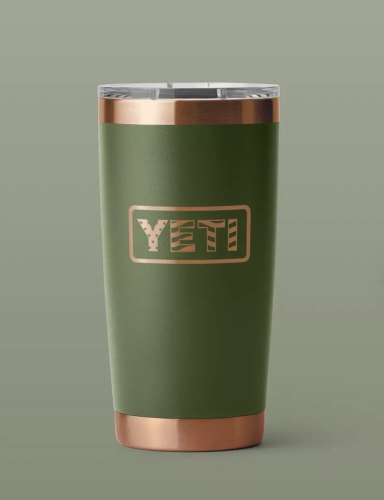 YETI Folds of Honor 20oz Rambler Highlands Olive Green Veterans Day NEW-