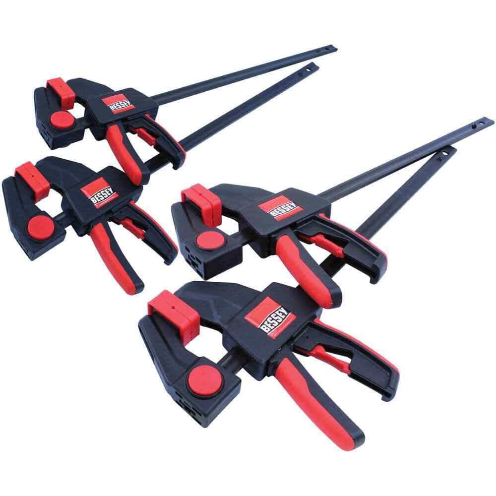 Trigger Clamp Set Containing 2 Each of EHKM06 and EHKL12 (4-Piece)