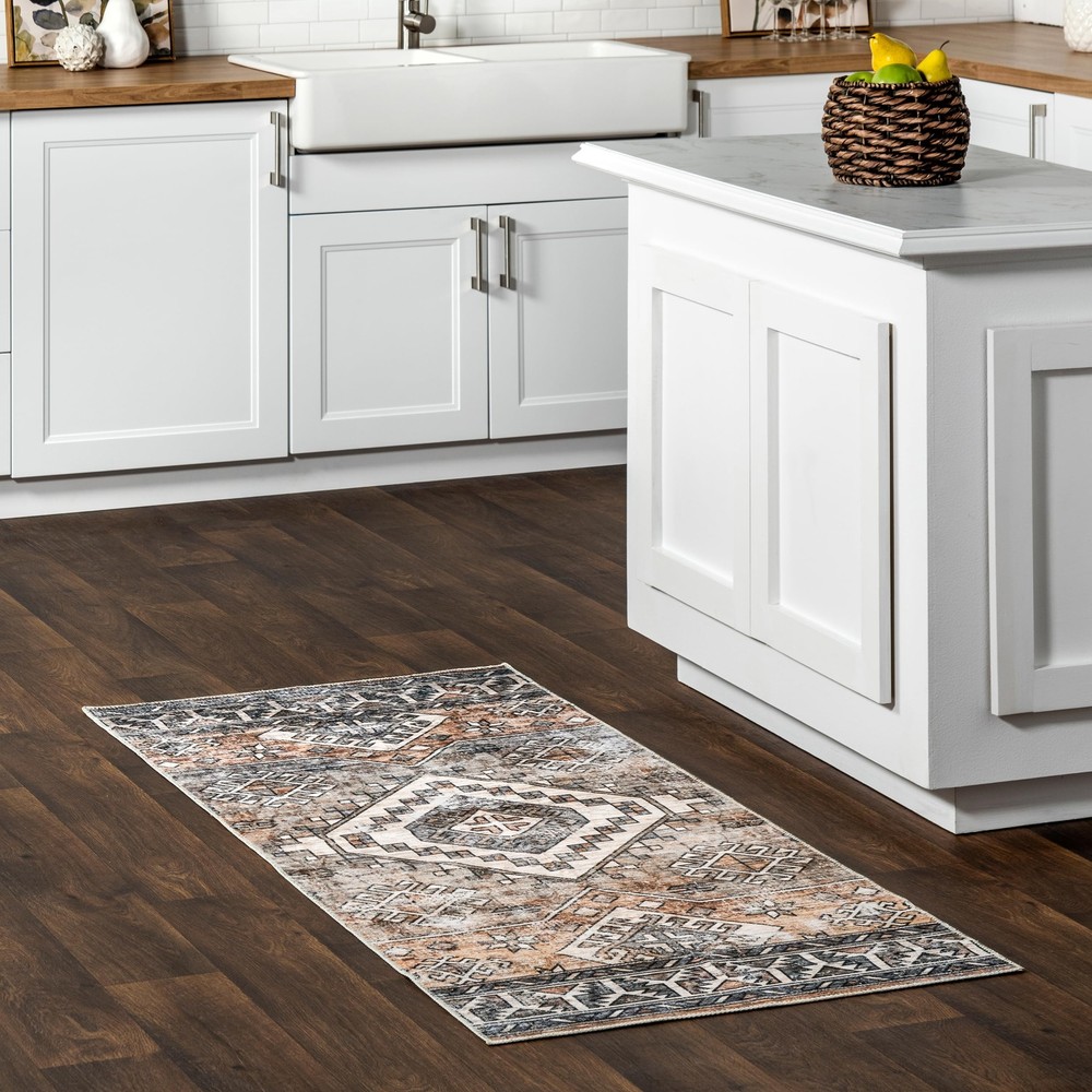 2x8 Washable Non-Slip SpinClean Area Rug Stain Resistant Indoor Carpet