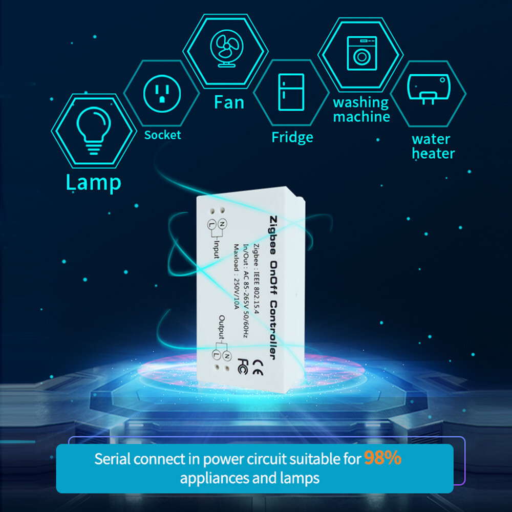 Smart Home Zigbee Wireless Switch Module  For Echo/Smart Things Hub Module