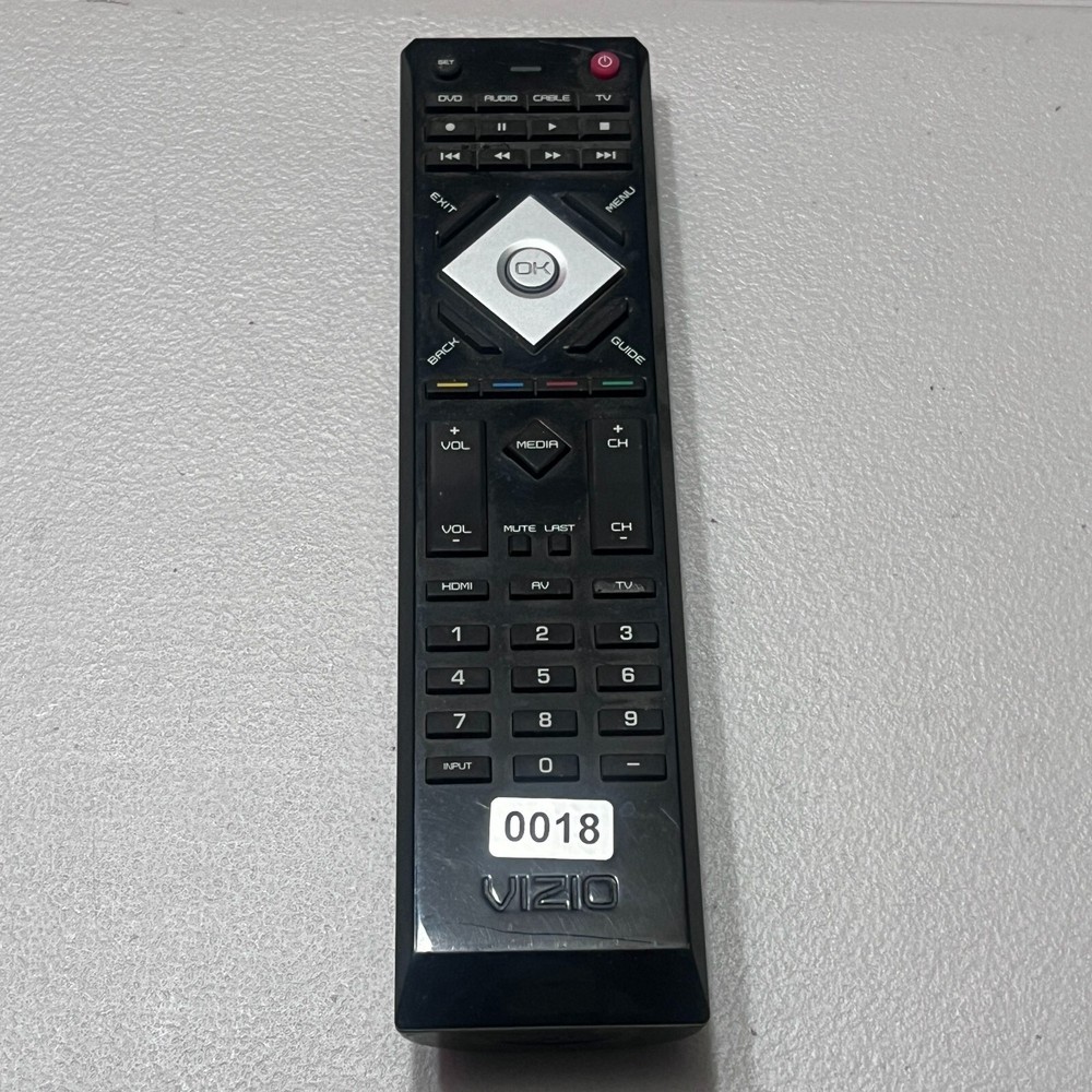 Vizio T2-2  1321 Glossy Black TV Remote Control Unit  Wireless Multifunction