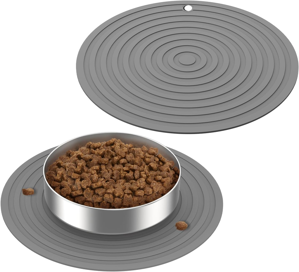 Anti-Slip Dog Bowl Mat for Food & Water – Waterproof Dog Feeding Mat Keeps Floor