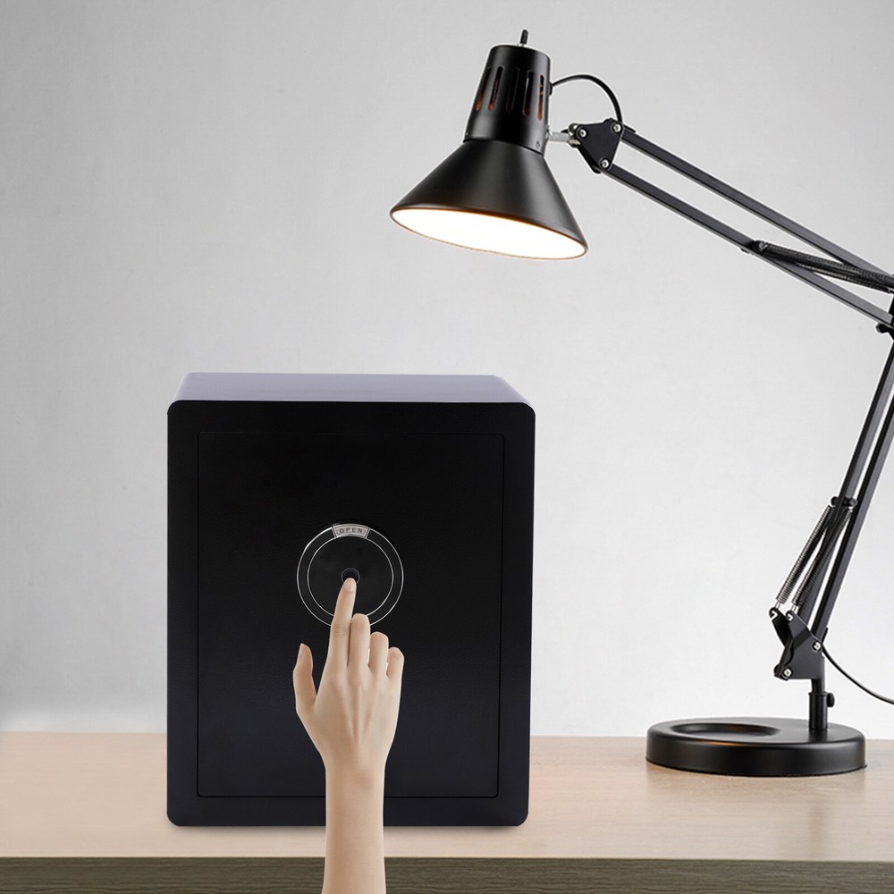 Biometric Fingerprint Safe Box with Digital Lock for Home or Office-image